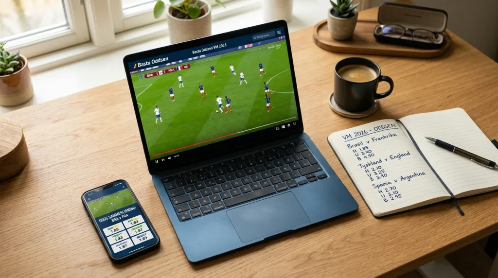 Jämförelse av odds och spelbolag för fotbolls-VM 2026 med fokus på bästa värdet för finska spelare