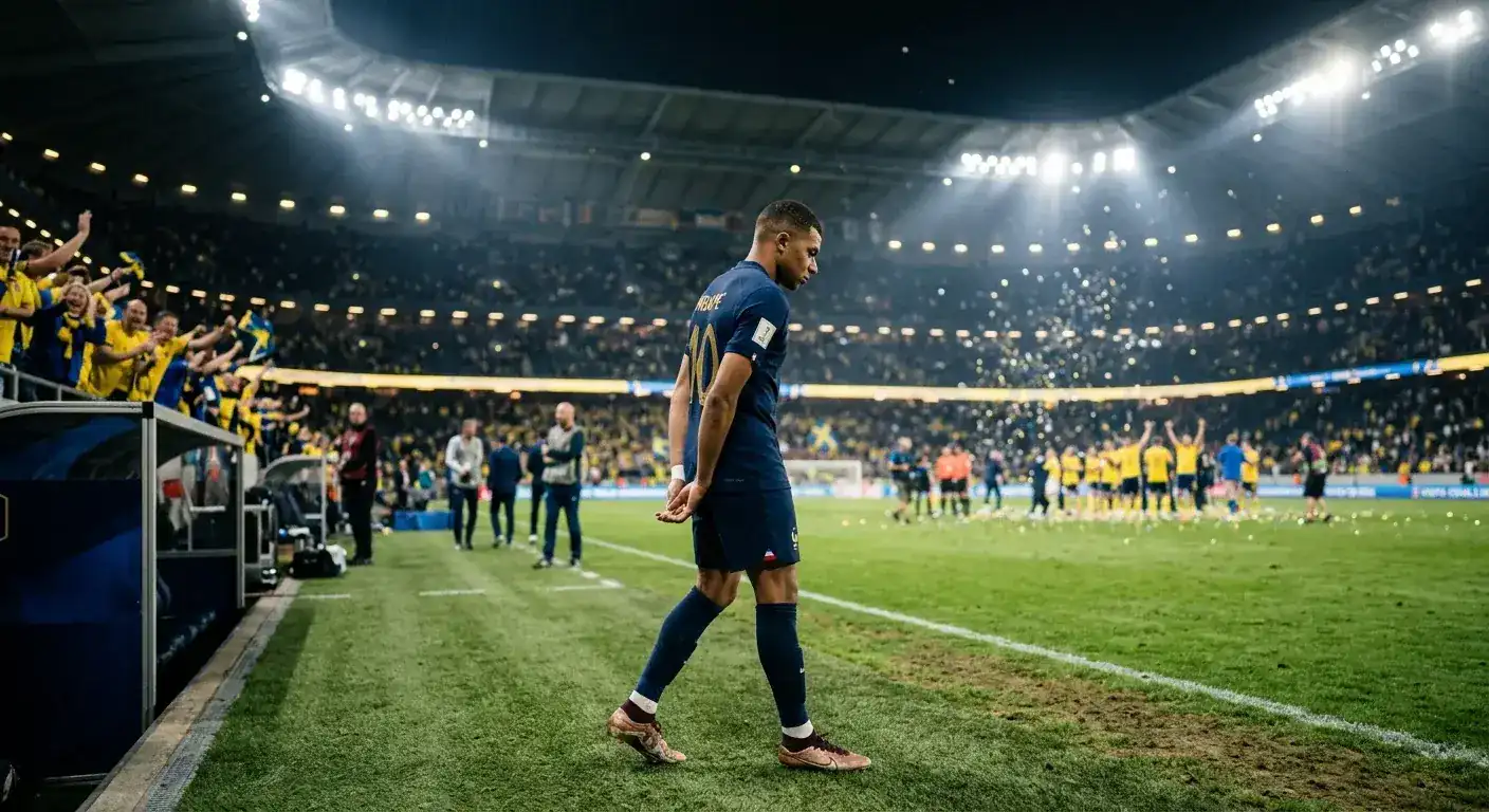 Frankrikes semifinal mot Spanien på AT&T Stadium — 0–2 och slutet på tre-finaler-drömmen.