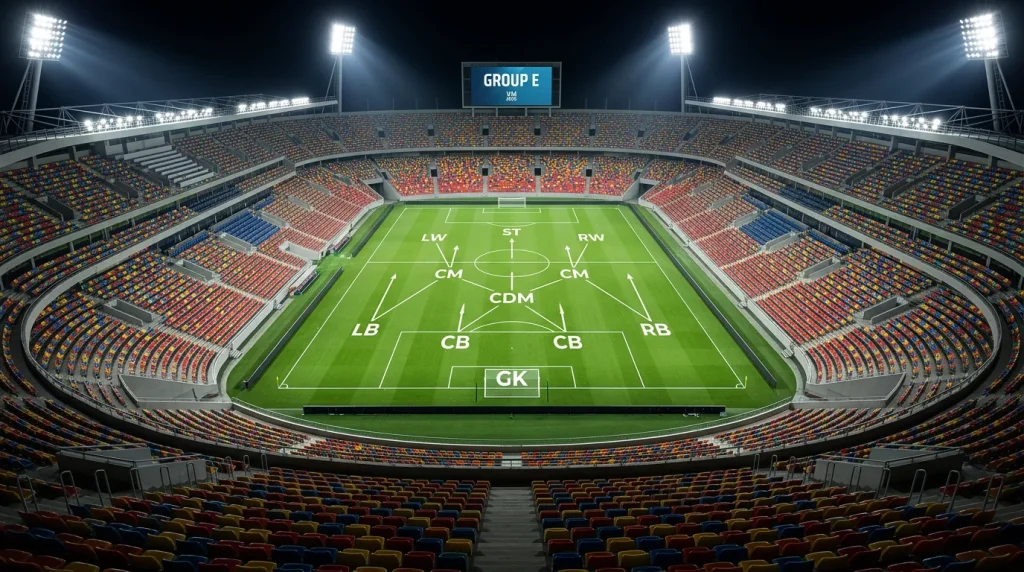 Grupp E i VM 2026 med Tyskland, Curacao, Elfenbenskusten och Ecuador