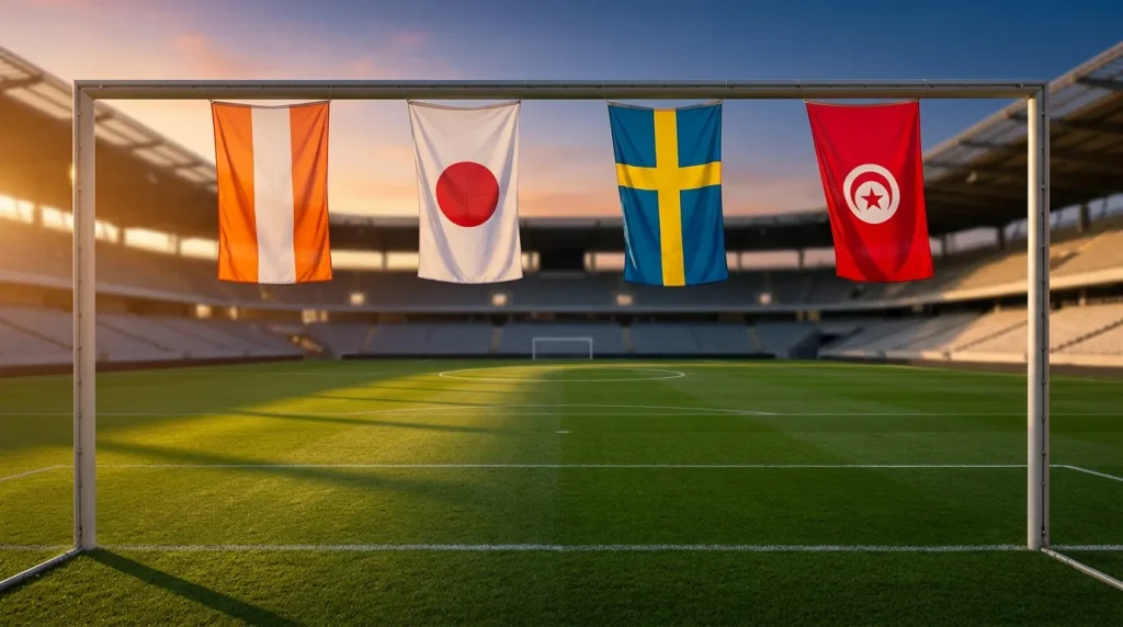 Grupp F i VM 2026 med Nederland, Japan, Sverige och Tunisien