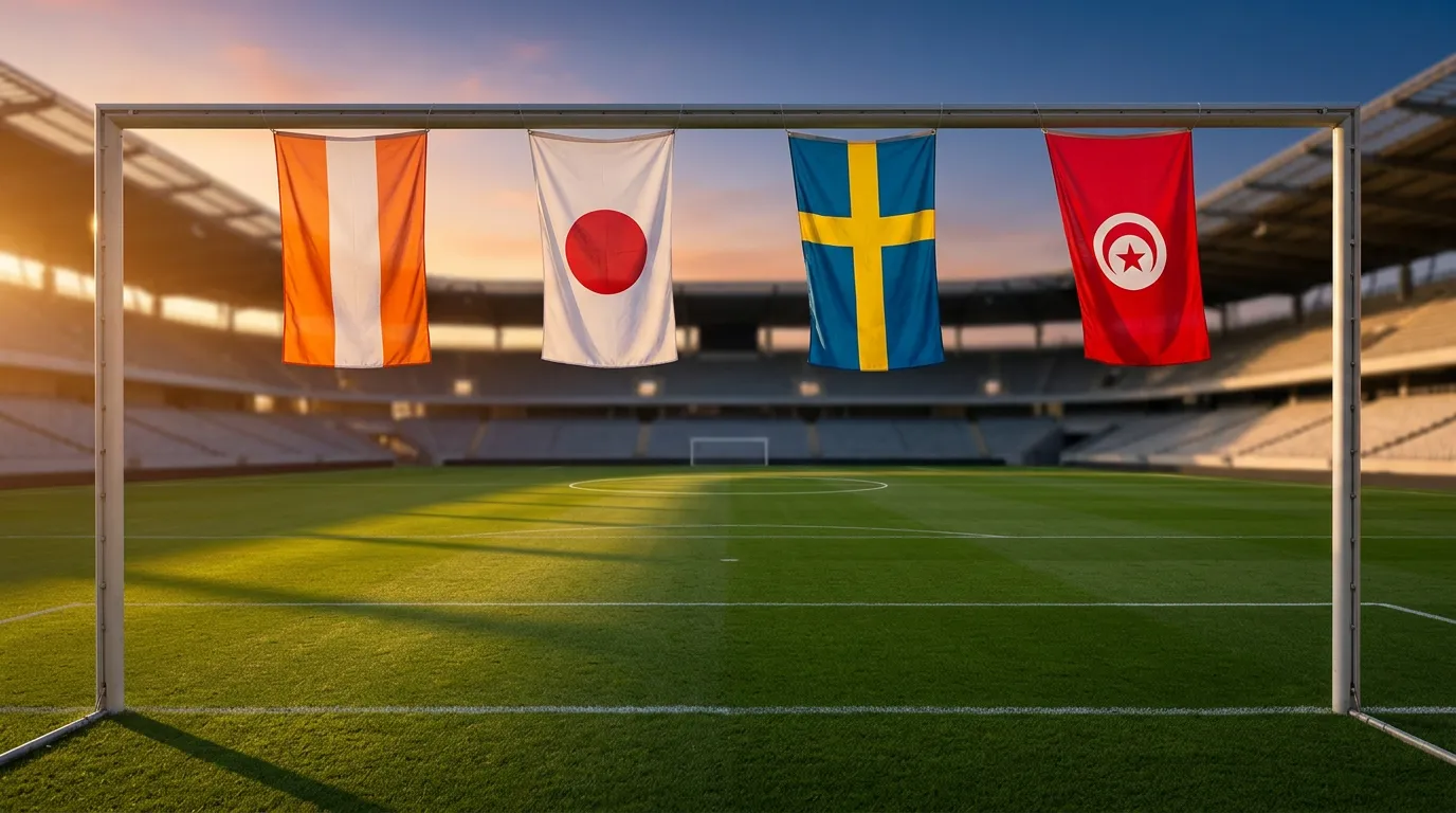 Grupp F i VM 2026 med Nederland, Japan, Sverige och Tunisien