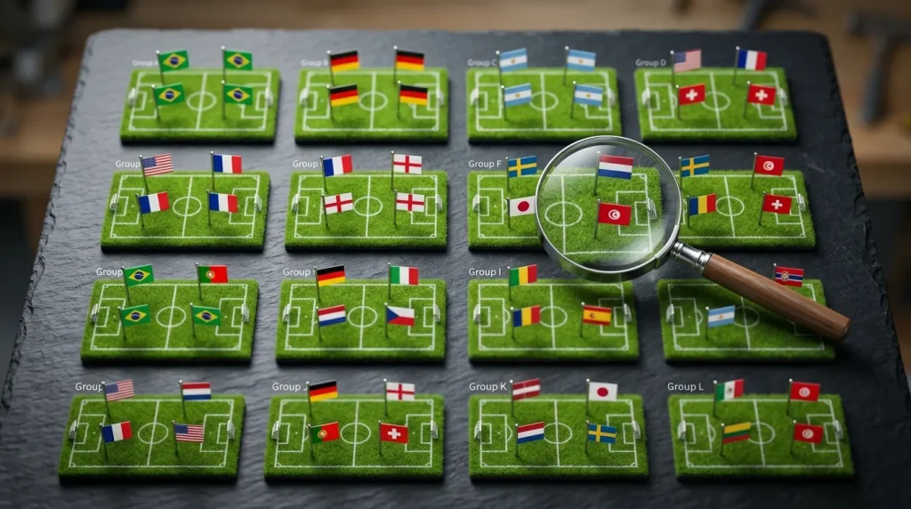 Alla tolv grupper i VM 2026 med lagfördelning och oddsanalys