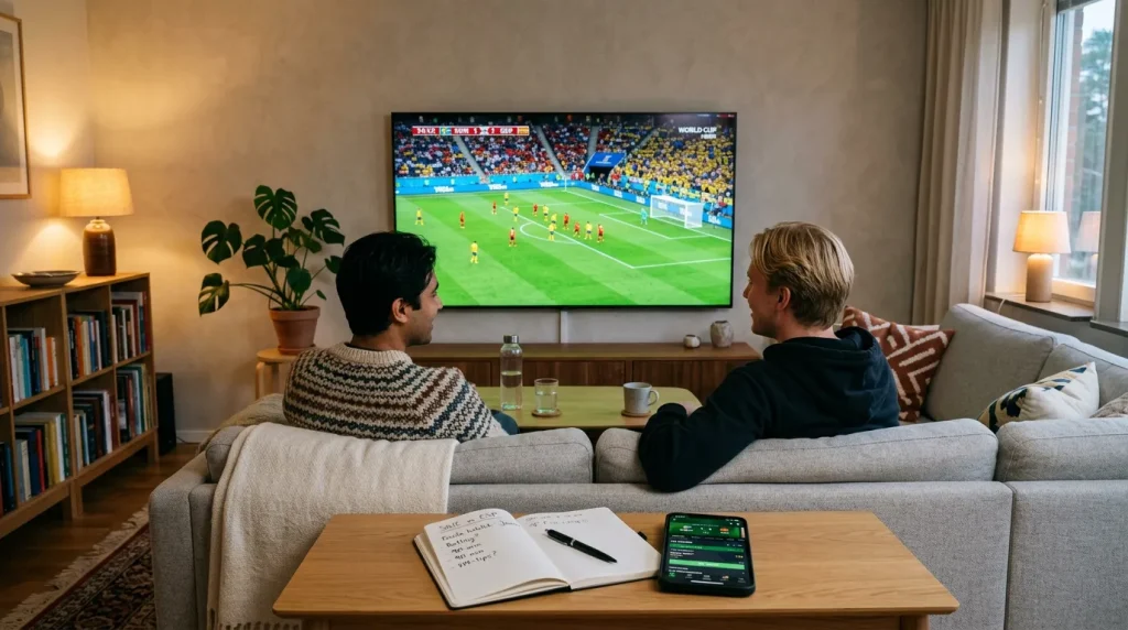 Nybörjarguide till vadslagning på fotbolls-VM 2026 med förklaring av odds, speltyper och bankroll