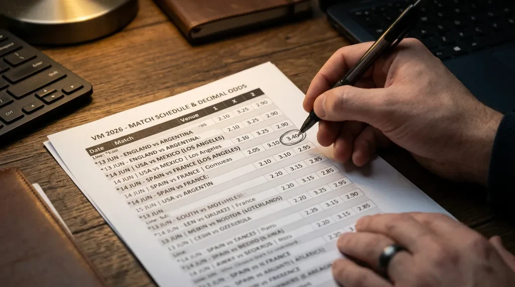 Analys av value bets och undervärderade odds inför fotbolls-VM 2026 med fem konkreta tips